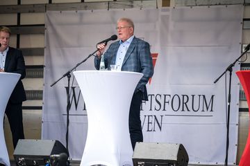 Die Podiumsdiskussion zur Bürgermeisterwahl 2020 vom Wirtschaftsform Greven.