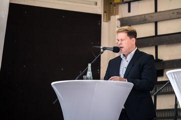 Die Podiumsdiskussion zur Bürgermeisterwahl 2020 vom Wirtschaftsform Greven.